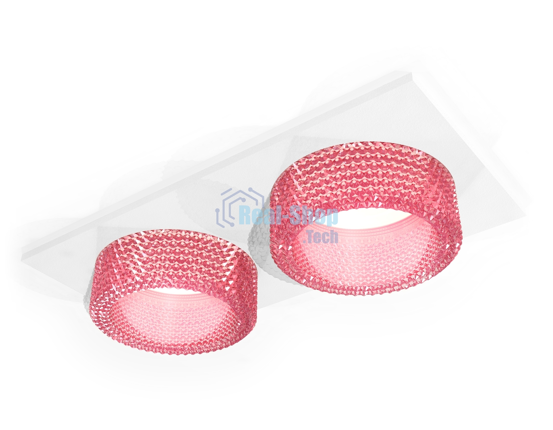 Комплект встраиваемого светильника Ambrella light XC6525042 SWH/PI белый песок/розовый MR16 GU5.3 (C6525, N6152)