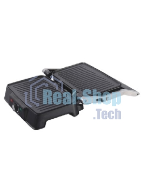 Гриль-пресс электрический Endever Grillmaster 220, серебристый/черный