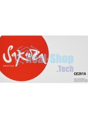 Картридж лазерный Sakura CE261A для HP Color LaserJet CP4020/4025/4520/4525, синий, 11000 к.