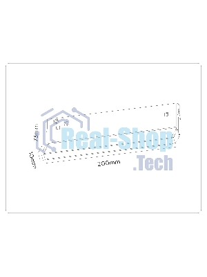 Трековый светильник GL2350 BK черный IP20 10W 3CCT 3000/4200/6400K 48V 200*10*73