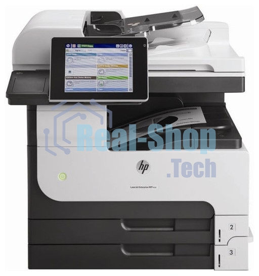 МФУ лазерное HP LaserJet Enterprise MFP M725dn (CF066A), A3, ч/б, печ. до 41 стр/мин., скан. до 50 стр/мин., 1200 x 1200 dpi (печать) 600x600dpi (скан.), USB, RJ-45, Air Print