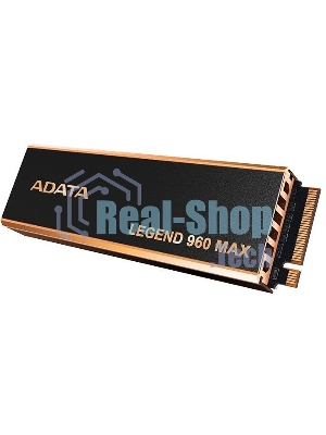 Накопитель SSD ADATA LEGEND 960 MAX, 4Tb, M.2 2280, PCIe 4.0 x4, NVMe, R/W 7400/6800, с радиатором