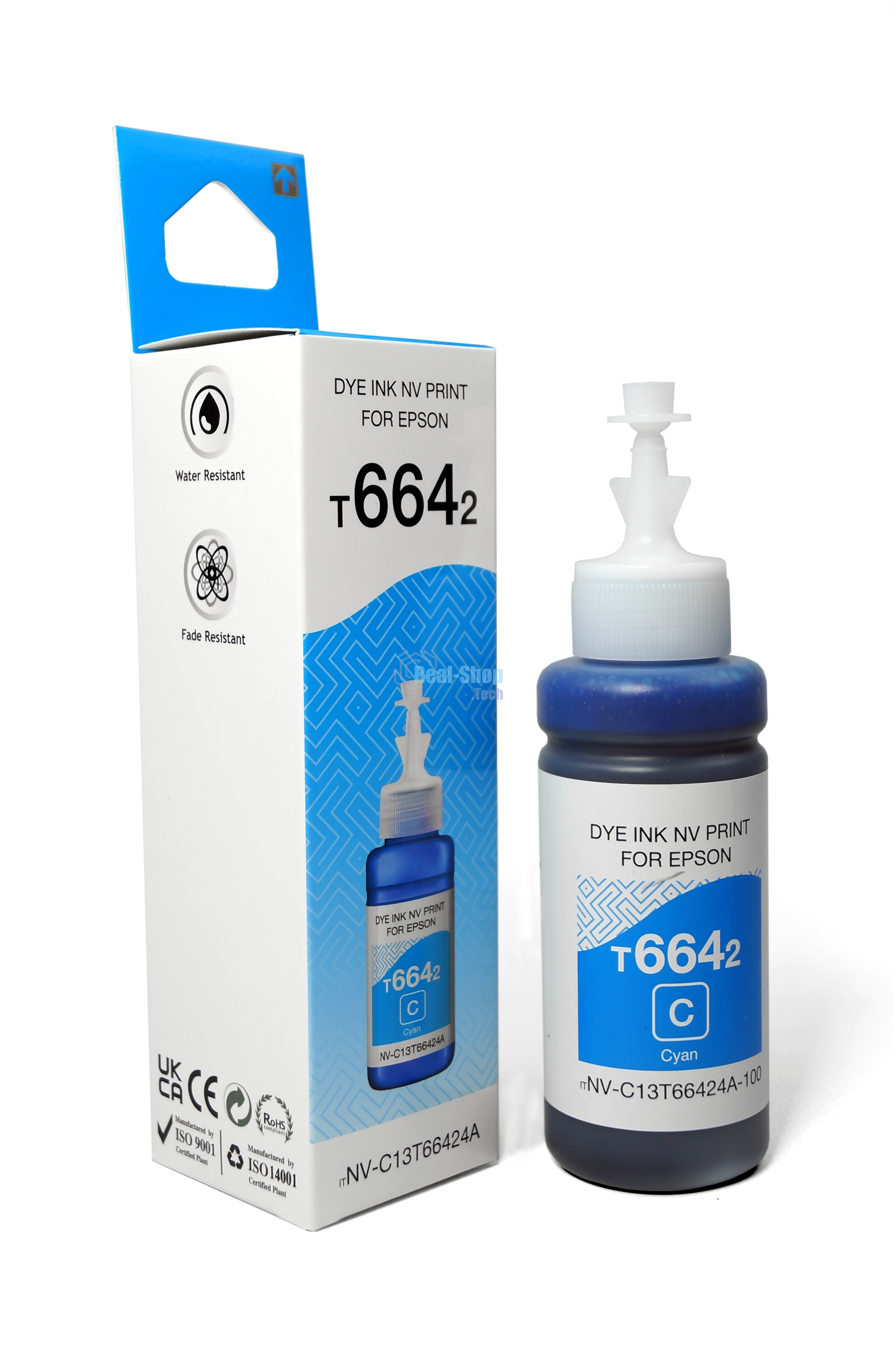 Чернила NVPrint T6642 (NV-C13T66424A) для аппаратов Epson (70 мл) Cyan совместимые