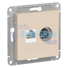 Механизм розетки 2-м AtlasDesign комп. RJ45 кат.5E+TV беж. SchE ATN000289