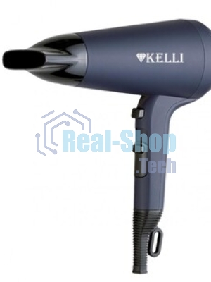 Фен Kelli KL-1127 синий/черный, 2400 Вт