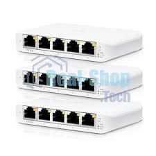Коммутатор Ubiquiti 5PORT 1000M 3PACK POE USW-FLEX-MINI-3