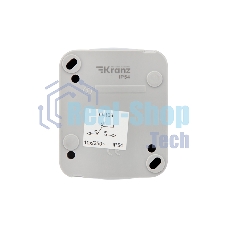 Переключатель проходной Mini OG IP54, о/у, серый Kranz