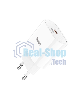 Сетевое зарядное устройство Hoco 20Вт, 3А, QC3.0/PD, 1хType-C, C94A, белый, коробка