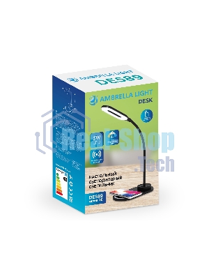 Светодиодная настольная лампа Ambrella light DE589 BK черный LED 3000-6400K 3W