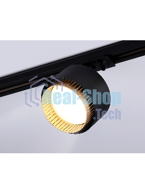 Трековый однофазный светильник Ambrella light GL5381 BK/GD черный/золото GX53 max 12W D95*130