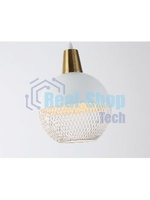 Светильник Ambrella light TR8502 WH/CP белый/медь E27 max 60W D200*1000