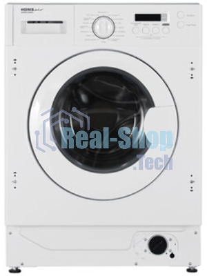 Стиральная машина встраиваемая HOMSair WMB148WH белый, загрузка фронтальная 8 кг, 1400 об/мин, класс A+++