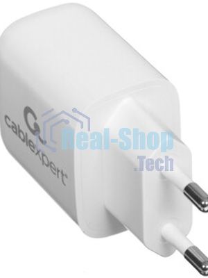 Сетевое зарядное устройство Cablexpert MP3A-PC-58, 10.5Вт, 2.1А, 2хUSB, белый, пакет