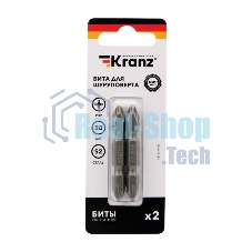 Бита для шуруповерта Kranz PH2-PH2х50 мм (2 шт./уп.)