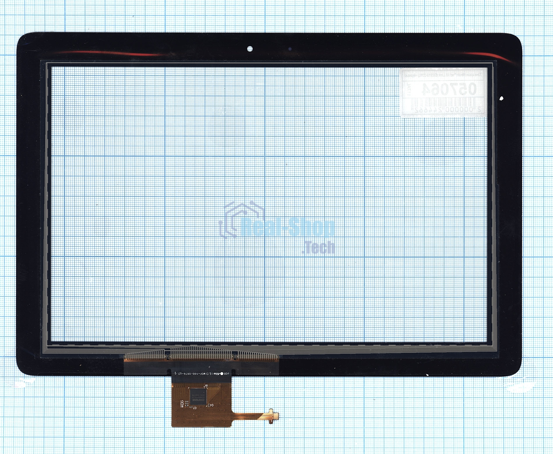 Сенсорное стекло (тачскрин) для Huawei MediaPad 10 Link (D2S10-231L) черное