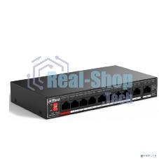 Коммутатор Dahua DH-SG1010P, 10×1 Гбит/с, неуправляемый
