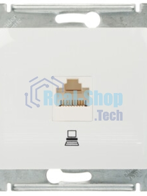 Механизм розетки SCHNEIDER ELECTRIC GSL000181K Glossaкомп. 1-м rj45 белый