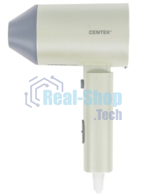 Фен Centek CT-2203 зеленый, 1600 Вт, компактный, ионизация