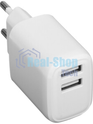 Сетевое зарядное устройство Cablexpert MP3A-PC-58, 10.5Вт, 2.1А, 2хUSB, белый, пакет