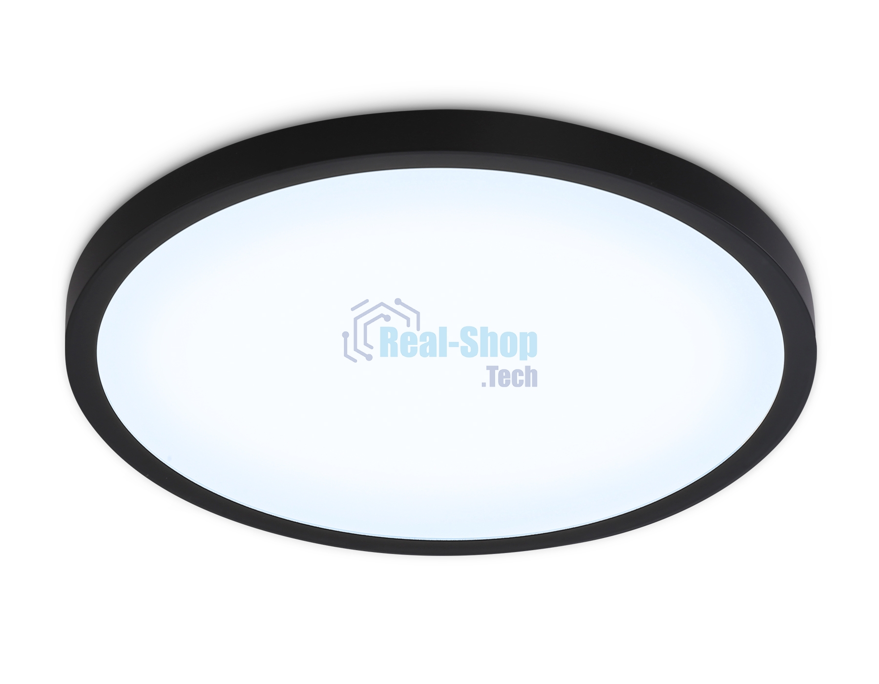 Светильник светодиодный ультратонкий Ambrella light FZ1957 BK черный IP54 26W 5000K D370*15 (Без ПДУ)