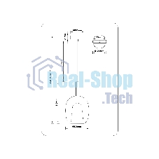 Подвесной светильник Ambrella light LH11121 BK/WH/CL черный/белый/прозрачный E27 max 60W D175*310