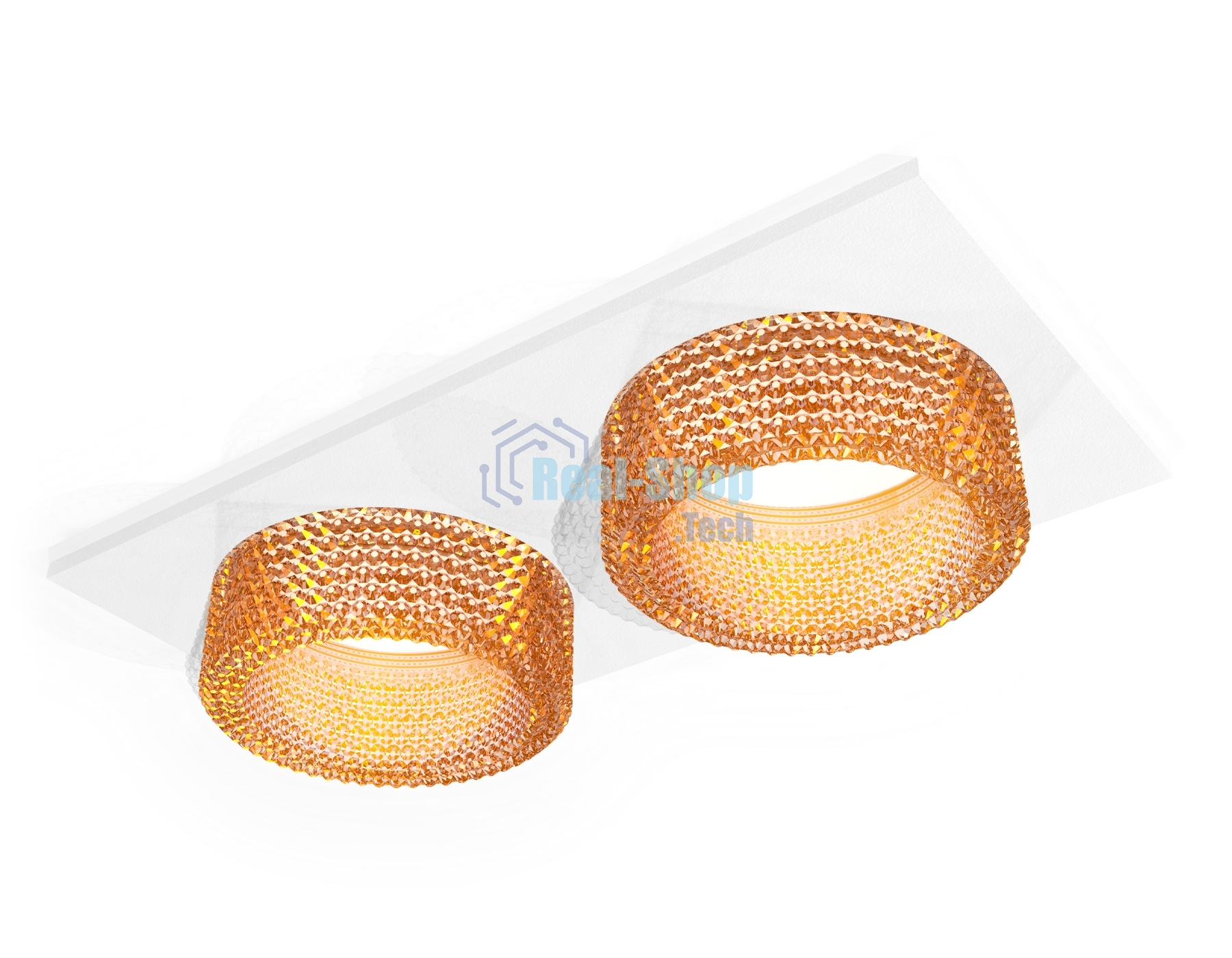Комплект встраиваемого светильника Ambrella light XC6525044 SWH/CF белый песок/кофе MR16 GU5.3 (C6525, N6154)