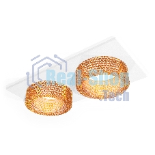 Комплект встраиваемого светильника Ambrella light XC6525044 SWH/CF белый песок/кофе MR16 GU5.3 (C6525, N6154)