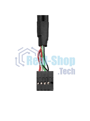 Планка портов в корпус 2xUSB 2.0 ExeGate BrctUSB2-2A-LP (USB 2.0 9pin (IDC 9pin F) --> 2x USB 2.0 Af, кабель 20 см, Low Profile)