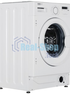 Стиральная машина встраиваемая HOMSair WMB148WH белый, загрузка фронтальная 8 кг, 1400 об/мин, класс A+++