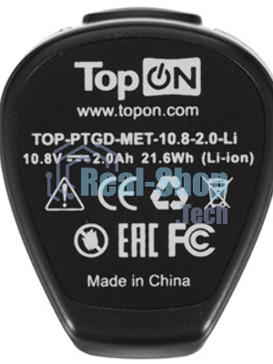 Батарея аккумуляторная TopON TOP-PTGD-MET-10.8-2.0-Li 10.8В 2.0А·ч Li-Ion