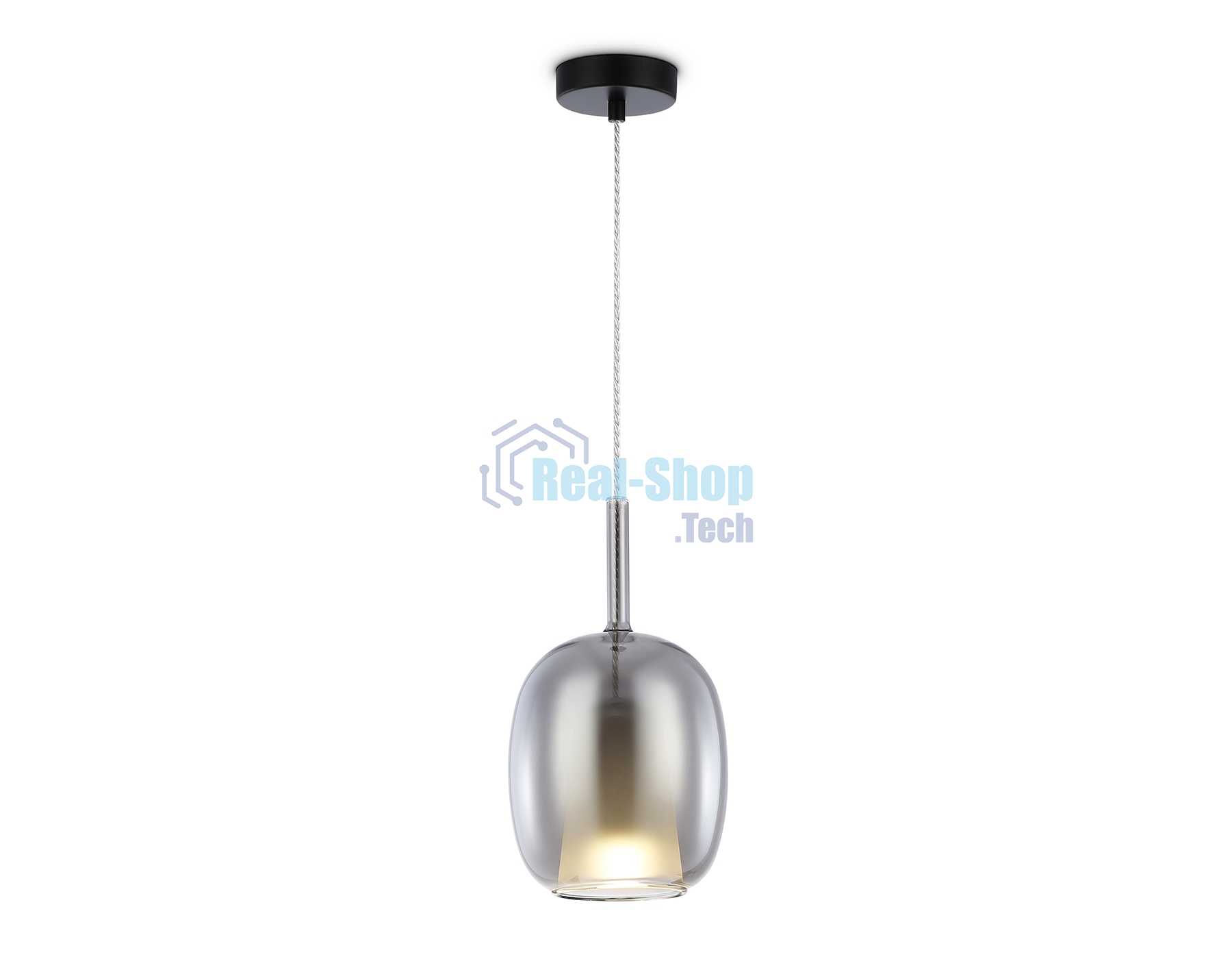 Подвесной светильник Ambrella light LH11123 BK/WH/SM черный/белый/дымчатый E27 max 60W D175*310