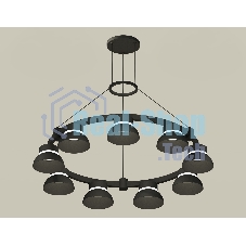 Светильник Ambrella light XR92051701/9 SBK/FR черный песок/белый матовый GX53 (A9205, C9242, N8141)