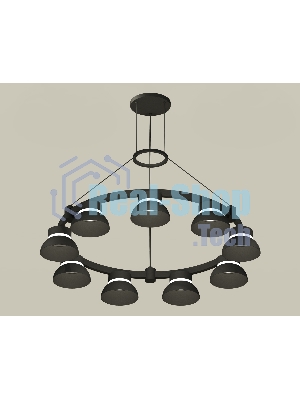 Светильник Ambrella light XR92051701/9 SBK/FR черный песок/белый матовый GX53 (A9205, C9242, N8141)