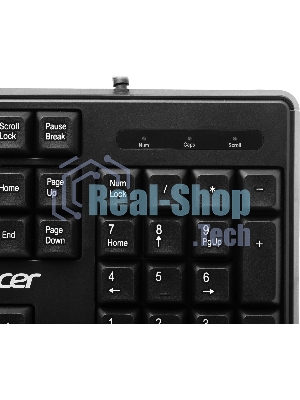 Клавиатура проводная Acer OKW301 (ZL.KBDCC.01A), USB, черный