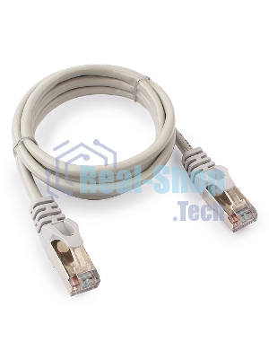 Патч-корд FTP Cablexpert cat.5e, 1м, литой, многожильный серый