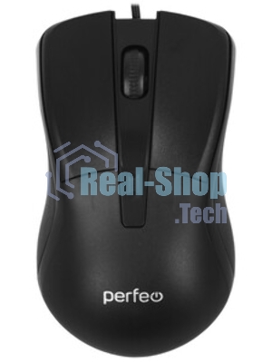 Мышь проводная Perfeo ORION черный/серый, 1000 dpi, USB, кнопки - 3