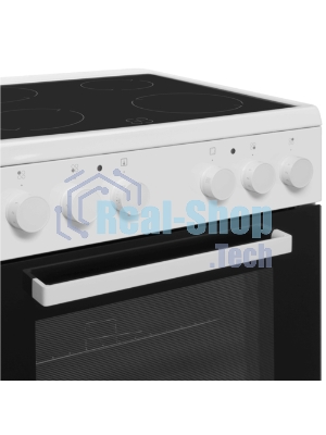 Плита электрическая Maunfeld MEC65CW07 белый, конфорок 4 шт, духовка 60 л, 60 см x 85 см x 60 см