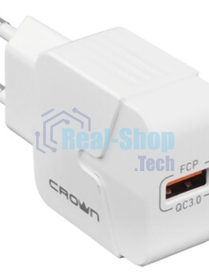 Сетевое зарядное устройство универсальное Crown Micro CMWC-3030F белый