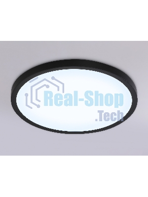 Светильник светодиодный ультратонкий Ambrella light FZ1957 BK черный IP54 26W 5000K D370*15 (Без ПДУ)
