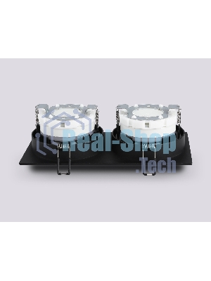 Светильник Ambrella light TN52344/2 SBK/GBK черный песок/черный глянец GX53 max 12W 220*115*25