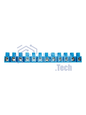 Клеммная винтовая колодка Rexant KВ-40 25-40, ток 100 A, полиэтилен синий (10 шт./уп.)