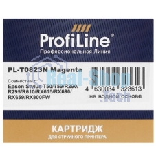 Картридж струйный ProfiLine PL-0823 для принтеров Epson StylusR270/R290/R295/R390/RX590/RX610/RX615/RX690/1410TX700W/TX800FW/T50 Magenta водн
