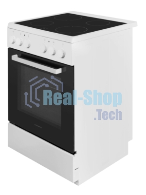 Плита электрическая Maunfeld MEC65CW07 белый, конфорок 4 шт, духовка 60 л, 60 см x 85 см x 60 см
