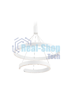 Подвесной светодиодный светильник Ambrella light FL5884/2 WH белый 45W 3000K/4200K/6400K D600/400*1200 (без ПДУ)