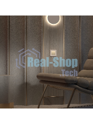 Рамка на 1 пост Split (айвори/белый,  soft-touch) W0013066