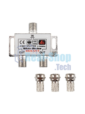 Делитель ТВ Rexant х 2 + 3 шт. F 