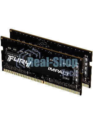 Оперативная память Kingston Fury Impact, DDR4, 16GB (2x8GB), 3200MHz, CL20, SO-DIMM