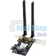 Сетевой адаптер ASUS PCE-AX1800 WIFI 802.11ax, 2402 + 574Mbpsб PCI-E Adapter, 2 антенны; 90IG07A0-MO0B00