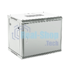 Шкаф коммутационный Rexant настенный 12U 600x600 мм пер. дв. металл серый