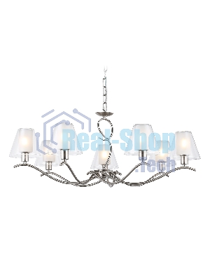 Люстра Ambrella light LH57083/7 SN/FR никель/белый матовый E14/7 max 40W D840*790